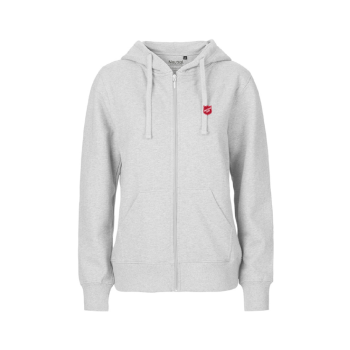 Ladies Hoodie W. Zip Lysegrå